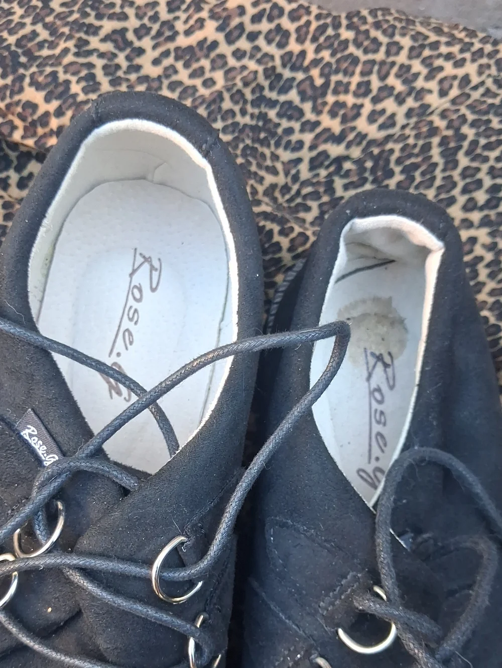 Black Suede Platform Lace-Up Men's Shoes